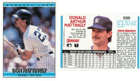 New York Yankees - Don Mattingly (596)